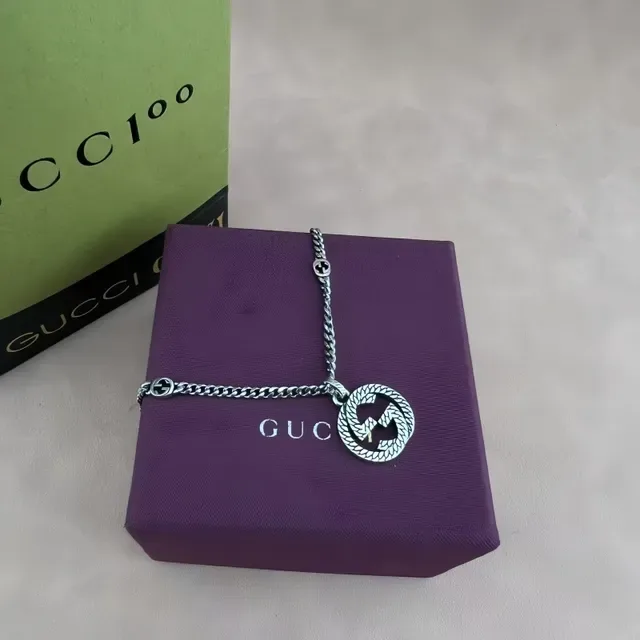 Gucci GG Marmont Interlocking G Rope Pendant Necklace 7