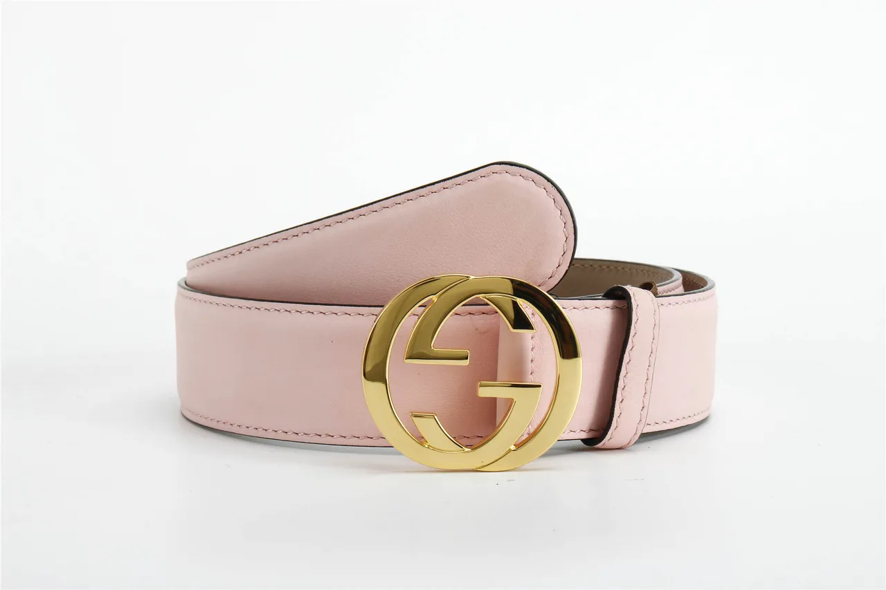 Gucci GG Marmont Cinto de couro rosa 4