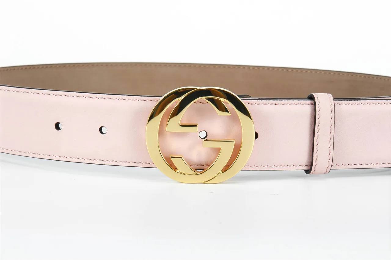 Gucci GG Marmont Cinto de couro rosa 9