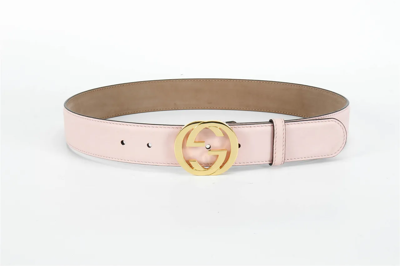 Gucci GG Marmont Cinto de couro rosa 10