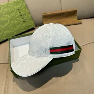 Gucci GG Monogram Web Stripe 棒球帽