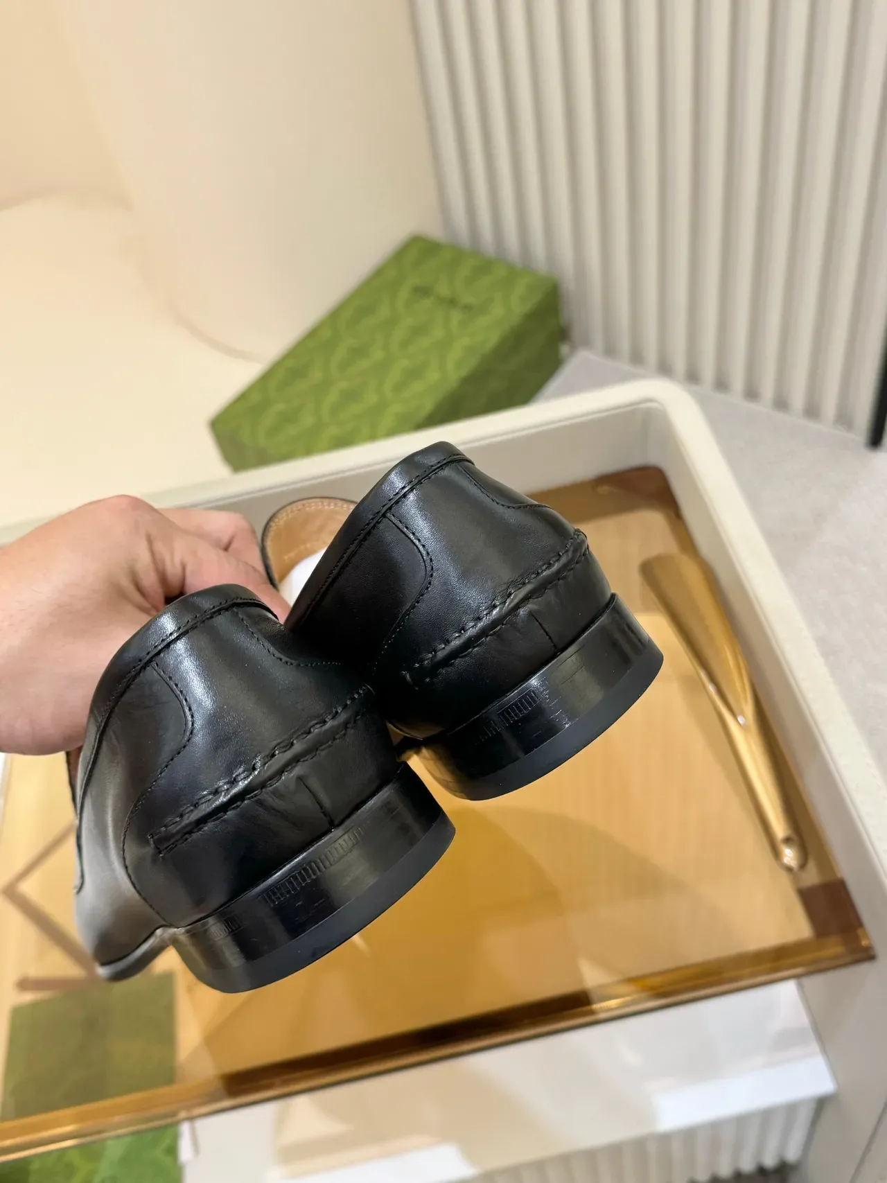 Gucci Horsebit 1955 Mocasín Negro de Cuero Horsebit 3