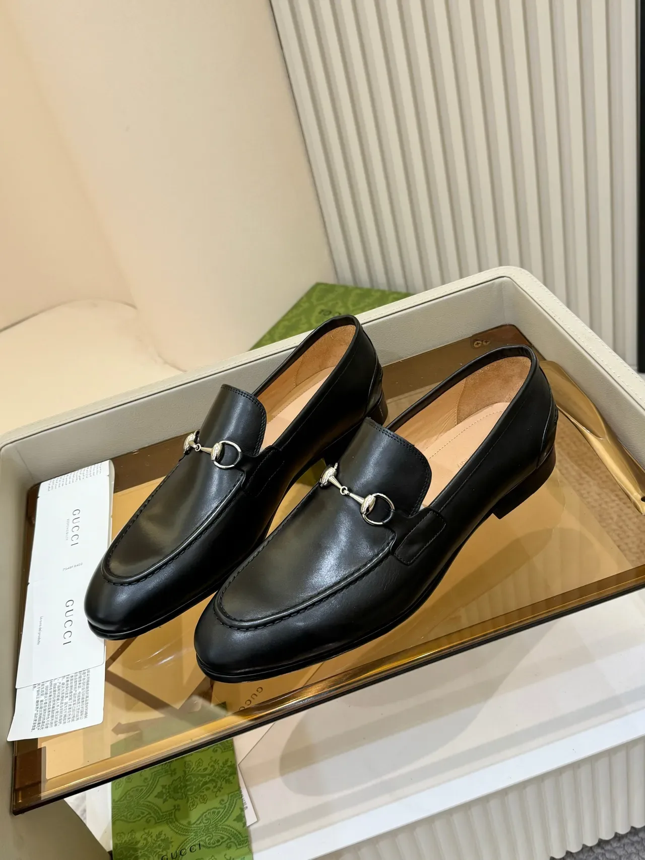 Gucci Horsebit 1955 Mocasín Negro de Cuero Horsebit 5