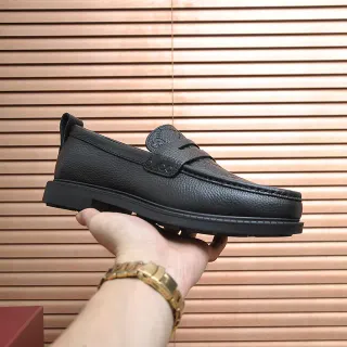 Gucci Horsebit 1955 কালো দানাদার চামড়ার লোফার