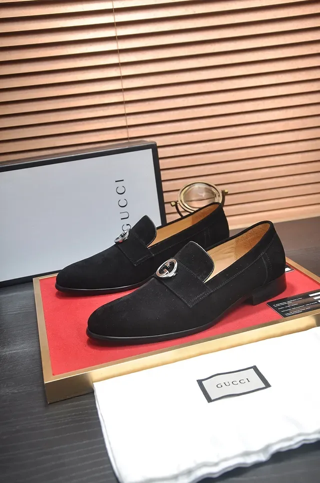 Gucci Horsebit 1955 Black Suede Loafers 4