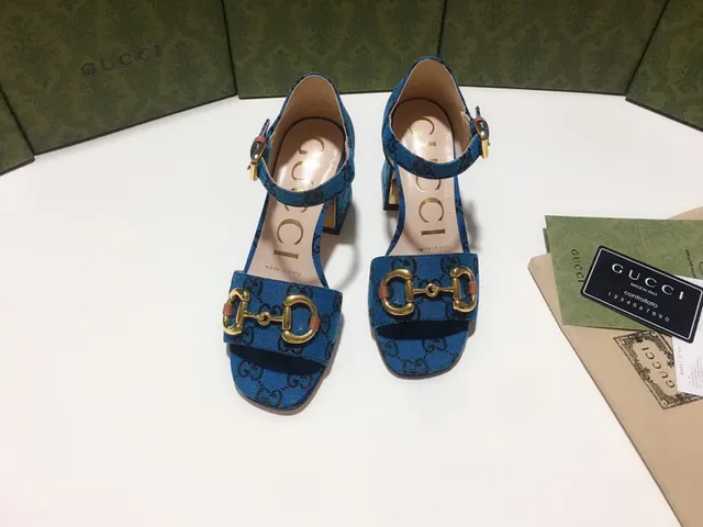Gucci Horsebit 1955 Blue GG Supreme قماش بومبس 7