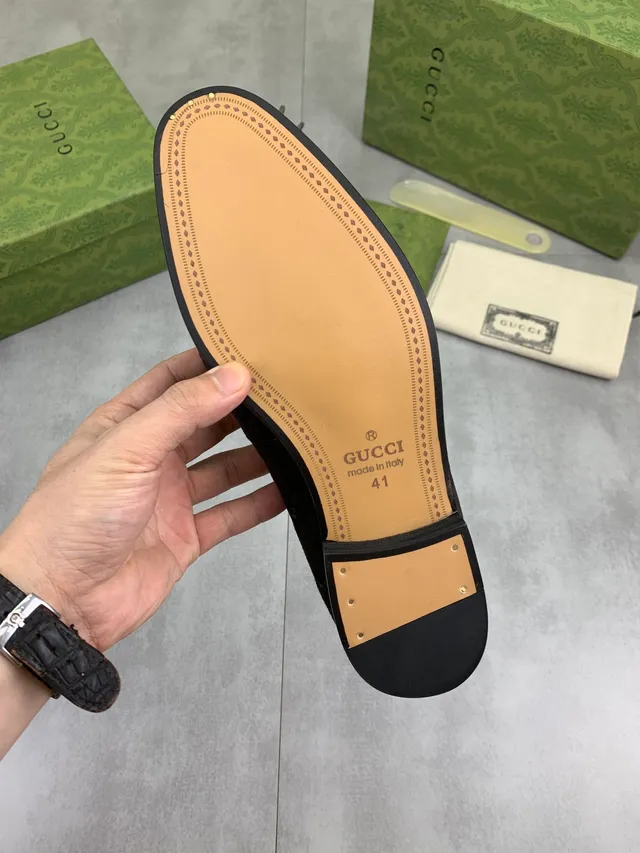 Gucci Horsebit 1955 Brown GG Monogram Suede Loafers 3