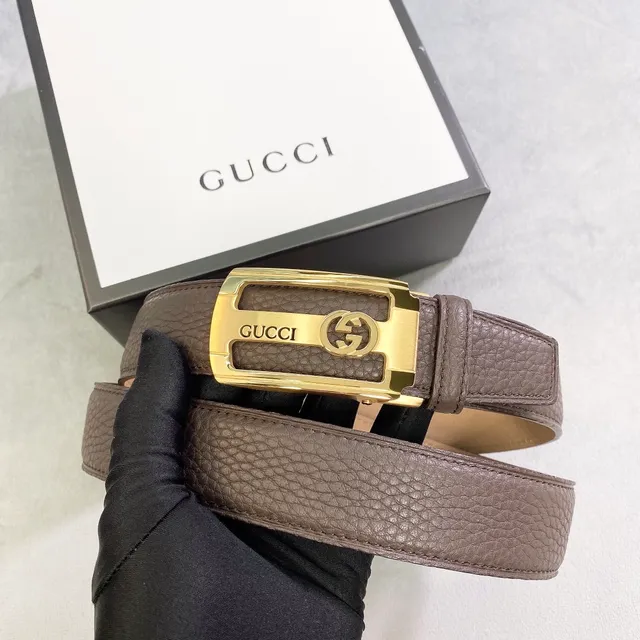Gucci Horsebit 1955 Brown Pebbled Leather Belt 3