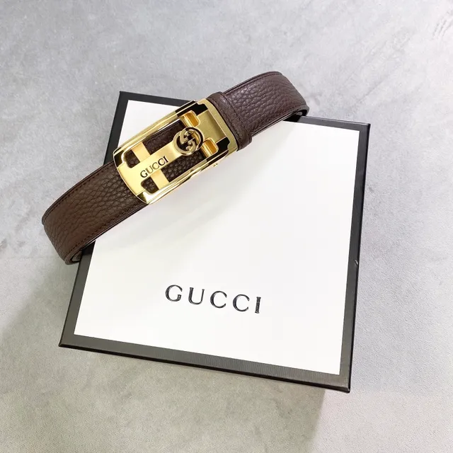 Gucci Horsebit 1955 Brown Pebbled Leather Belt 5