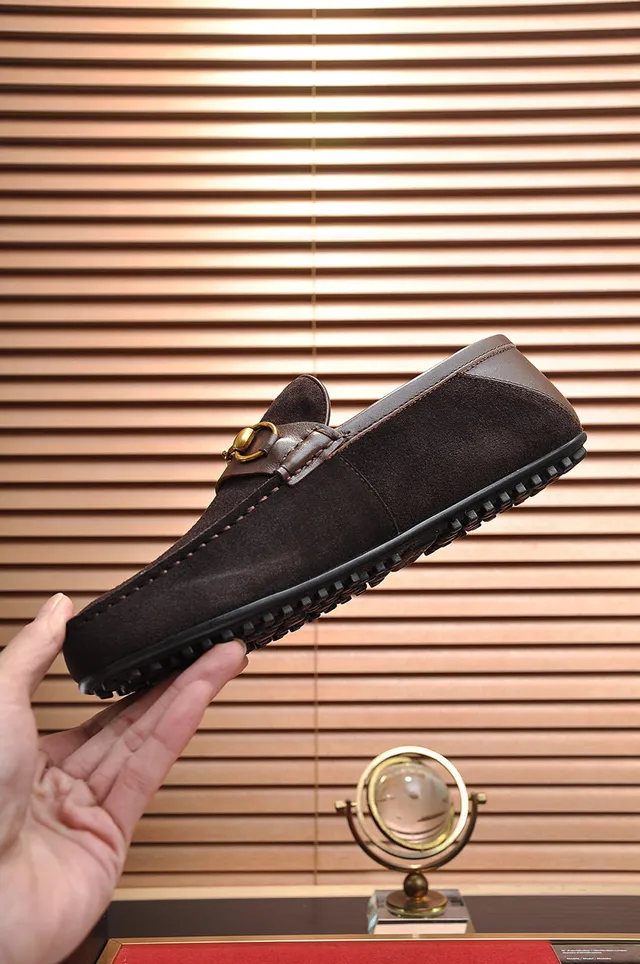 Gucci Horsebit 1955 বাদামি সuede লোফার 6
