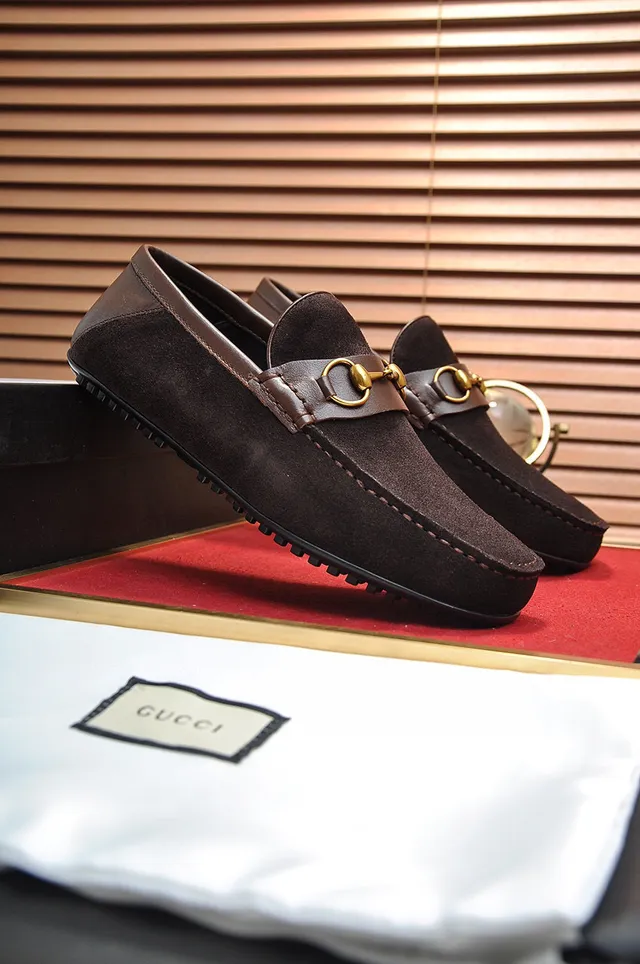 Gucci Horsebit 1955 বাদামি সuede লোফার 8