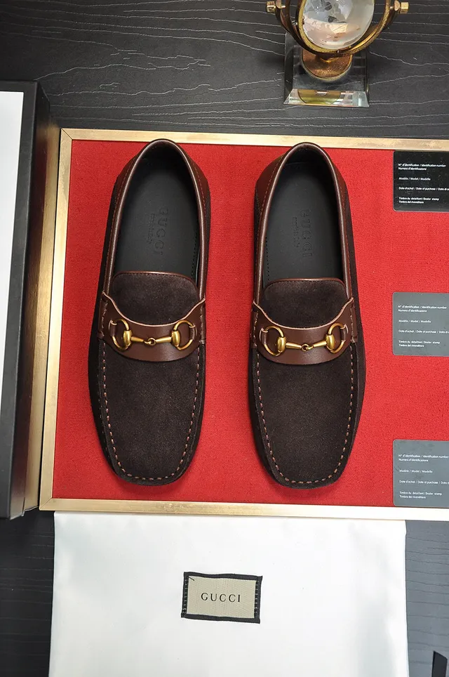 Gucci Horsebit 1955 বাদামি সuede লোফার 9