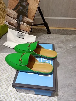 Gucci Horsebit 1955 Green Leather Horsebit Loafers 2