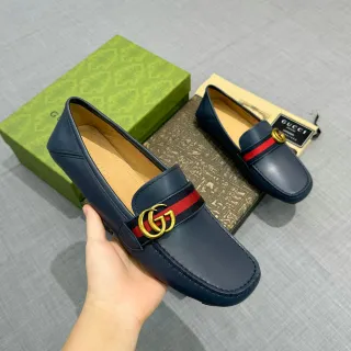 Gucci Horsebit 1955 Navy Red চামড়া ওয়েব স্ট্রাইপ অ্যাকসেন্ট লুফার