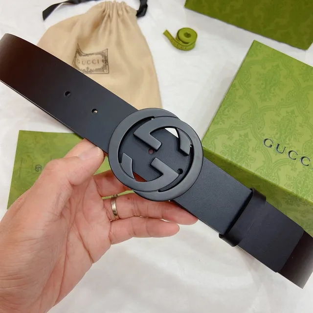 Gucci Ophidia GG Black Leather Belt 6