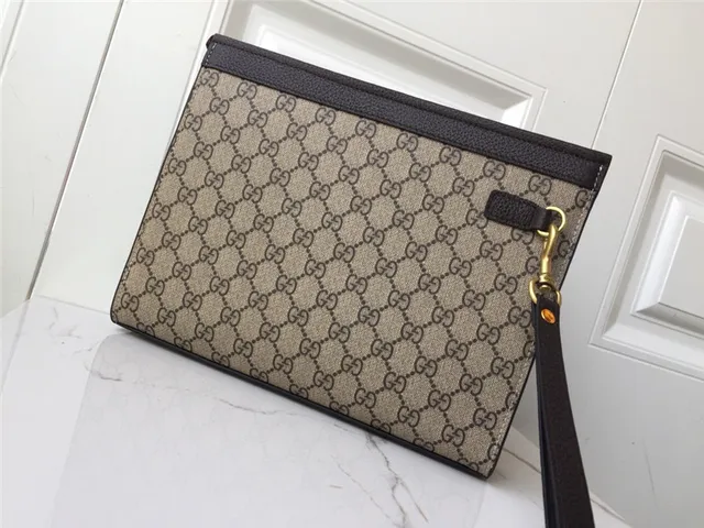 Gucci Ophidia GG Monogram Web Stripe Envelope Clutch 8