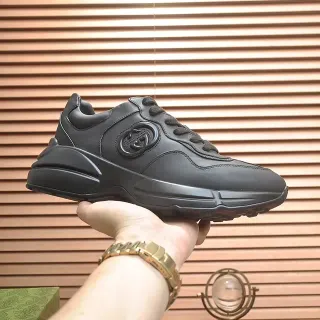 Gucci Rhyton 黑色 单色 生活方式运动鞋
