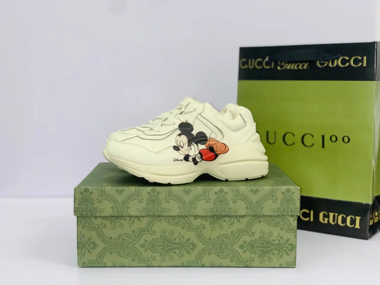 Gucci Rhyton Zapatillas Chunky con Bordado Mickey Mouse 9