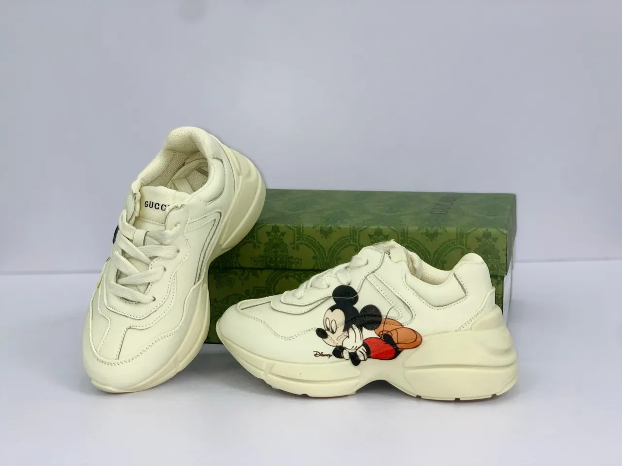 Gucci Rhyton Zapatillas Chunky con Bordado Mickey Mouse 12