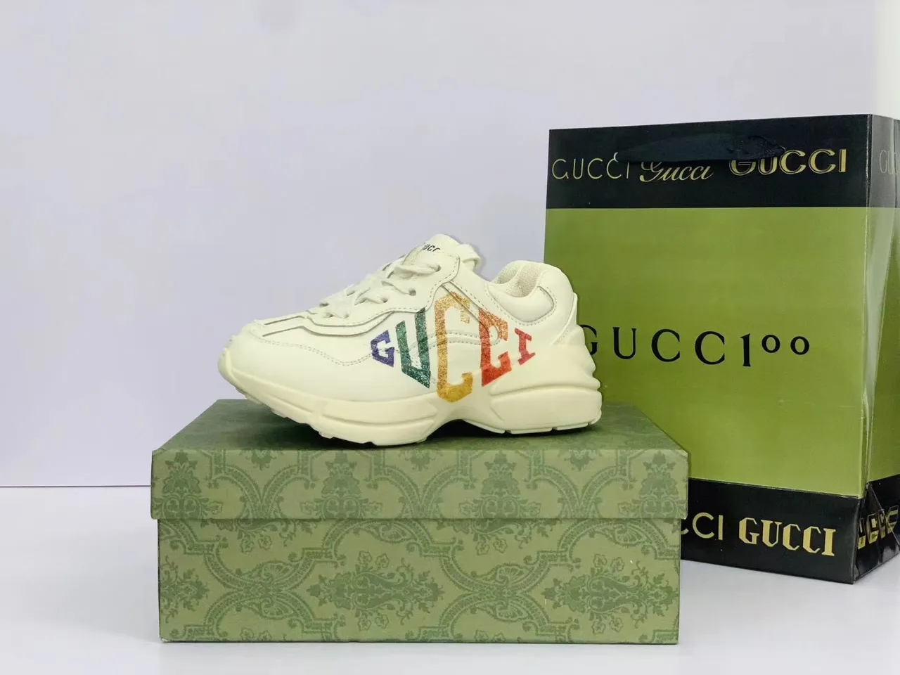 Gucci Rhyton Zapatillas Chunky con Bordado Mickey Mouse 23