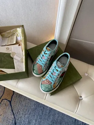 Gucci Screener Tênis Lifestyle Multicolor com Brilho 6