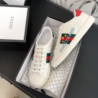 Gucci Screener zapatillas lifestyle blancas rojas verdes Web Stripe
