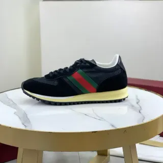 Gucci Tennis 1977 Black Green Red Web Lifestyle Sneakers