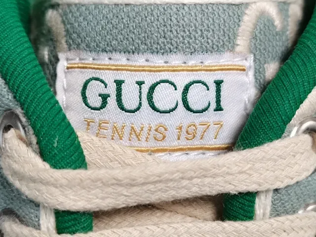 Gucci Tennis 1977 GG Monogram Canvas Web Stripe Zapatillas Lifestyle 10