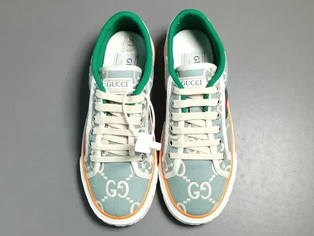 Gucci Tennis 1977 GG Monogram Canvas Web Stripe Zapatillas Lifestyle 13