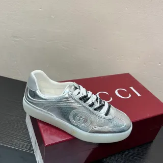 Gucci Tennis 1977 Plata metálica Zapatillas lifestyle