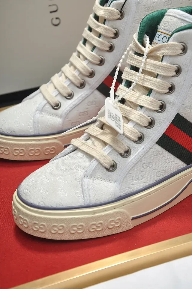 Gucci Tennis 1977 Monogram Canvas High-Top Lifestyle Sneakers 2