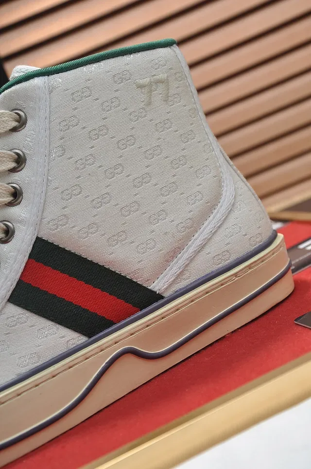 Gucci Tennis 1977 Monogram Canvas High-Top Lifestyle Sneakers 3