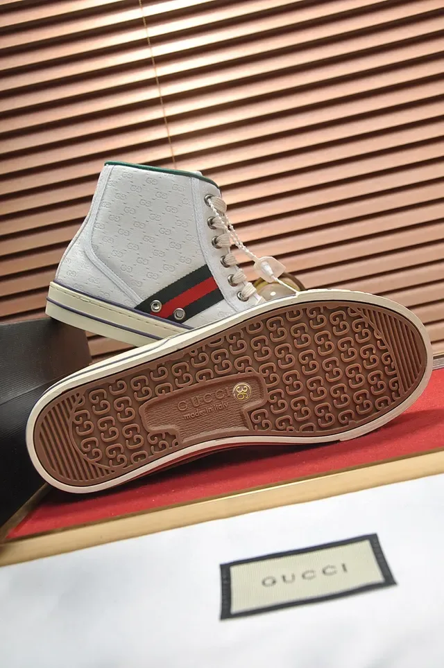 Gucci Tennis 1977 Monogram Canvas High-Top Lifestyle Sneakers 4