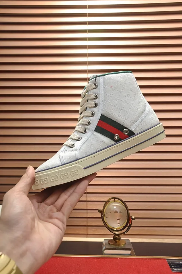 Gucci Tennis 1977 Monogram Canvas High-Top Lifestyle Sneakers 6