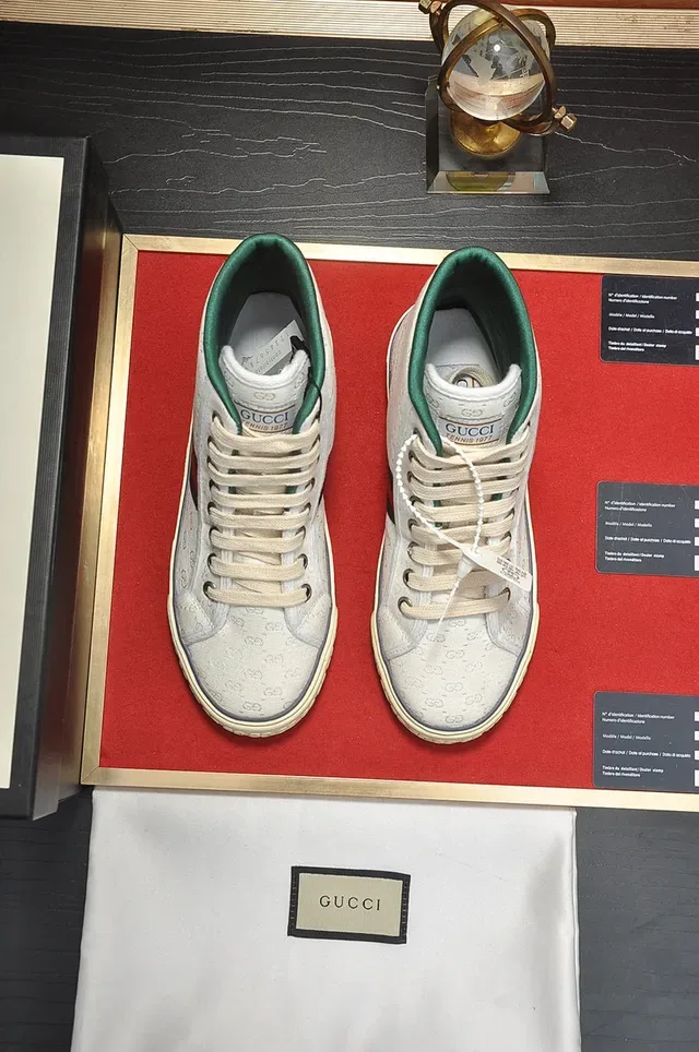 Gucci Tennis 1977 Monogram Canvas High-Top Lifestyle Sneakers 9