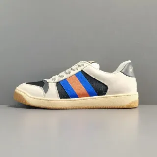 Gucci Tennis 1977 Off-White Black Blue Orange Web estilo de vida Sneakers