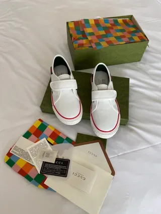 Gucci Tennis 1977 brancos vermelhos sola média faixa web listra zapatillas lifestyle 9