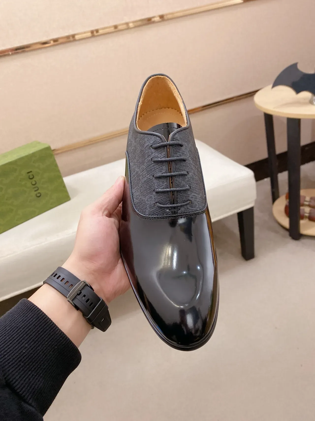 Gucci حذاء أكسفورد كاب تو بثونين 5