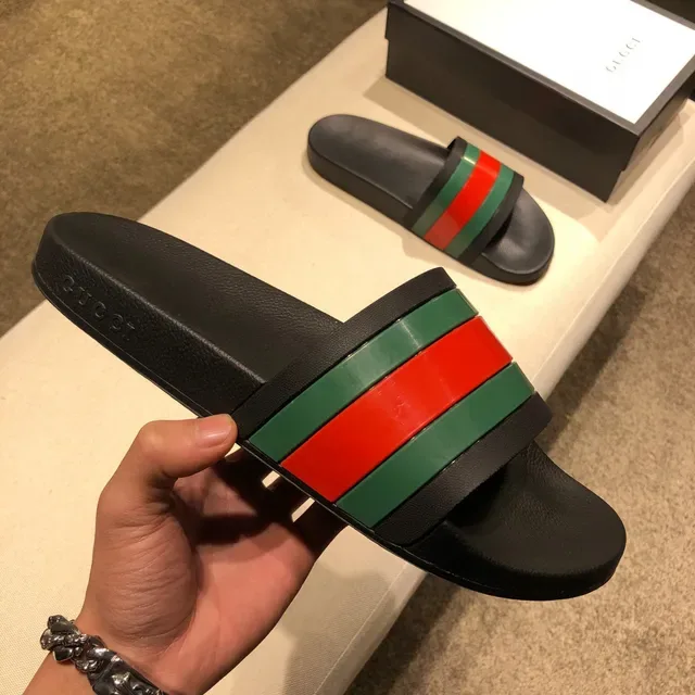 Gucci Web Stripe Slide Slippers 6