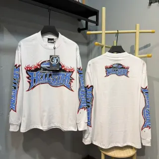 Hellstar Flame Logo Graphic Long-Sleeve T-Shirt