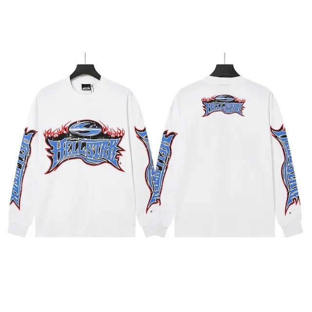 Camiseta de manga larga Hellstar con gráfico de logo de llama 2