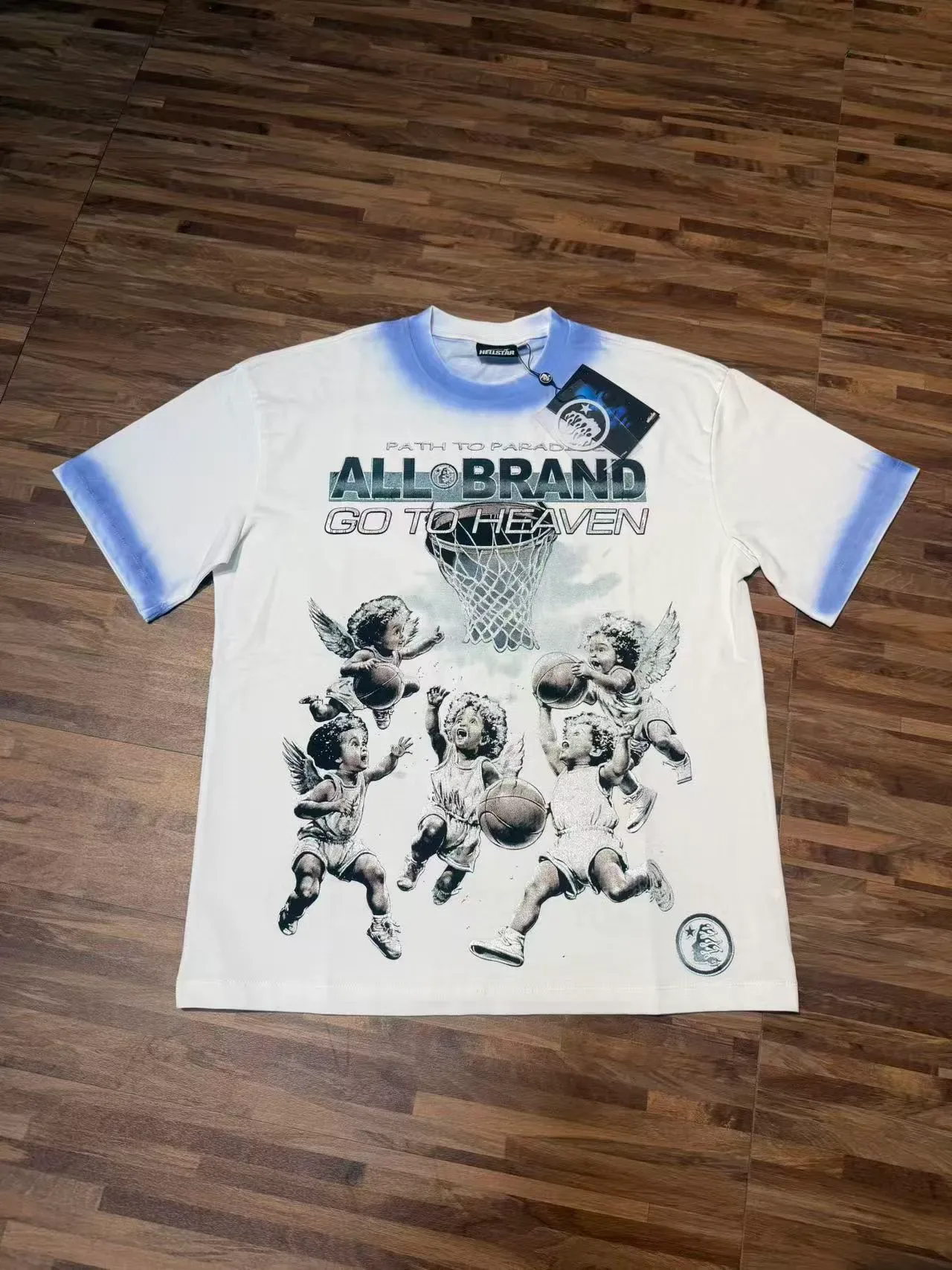 Camiseta Hellstar gráfica con mangas dip-dye 3