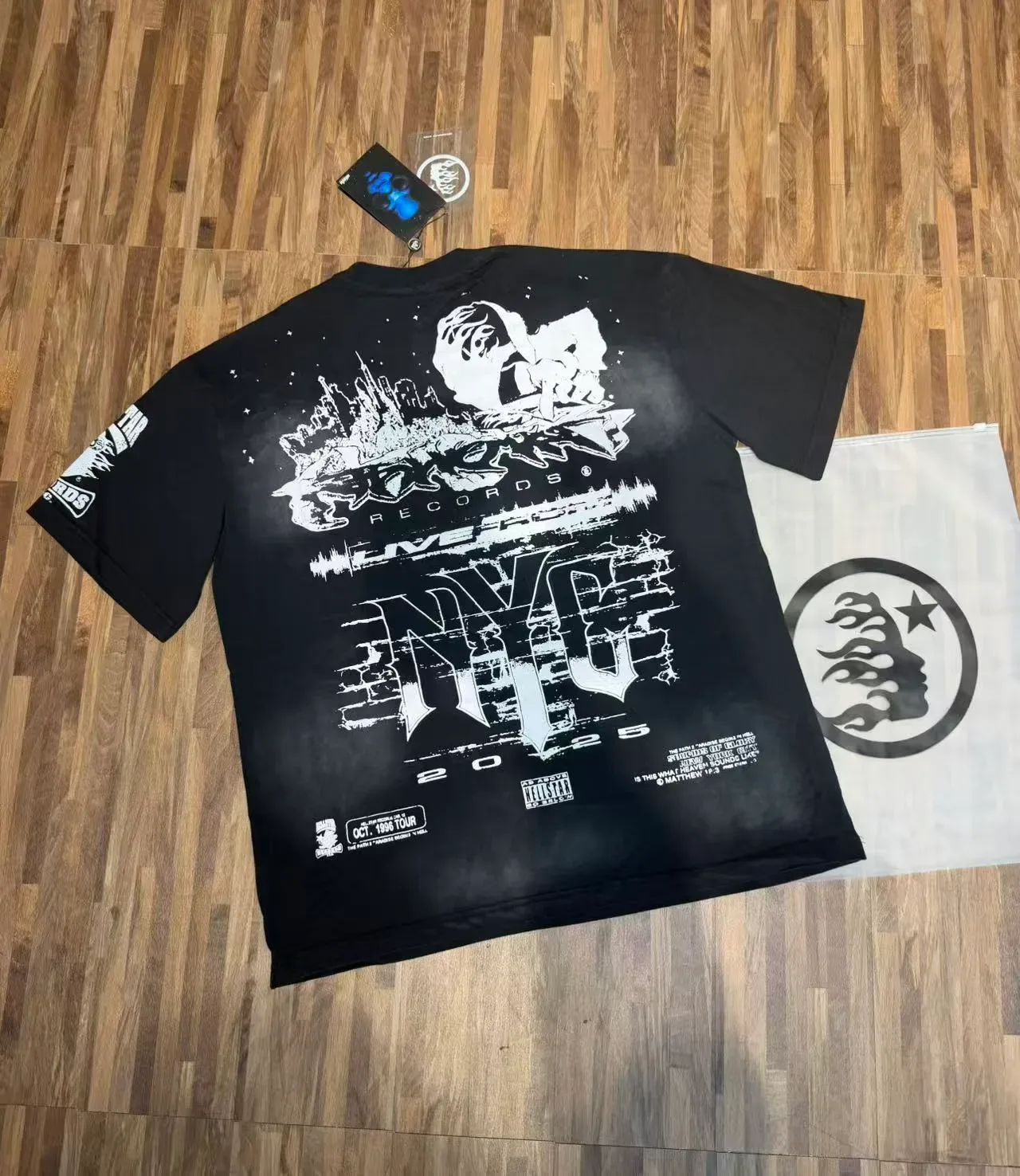 Hellstar 图案印花宽松T恤 3