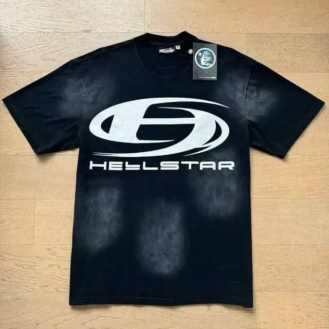 T-shirt Hellstar graphique noir délavé 2