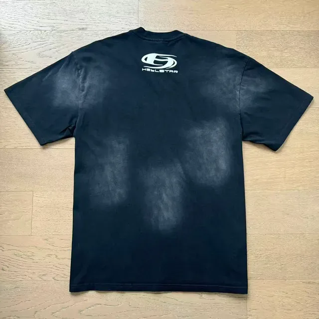 T-shirt Hellstar graphique noir délavé 4