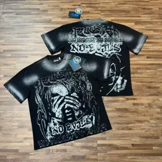 Hellstar No Evil Graphic Print Black T-Shirt