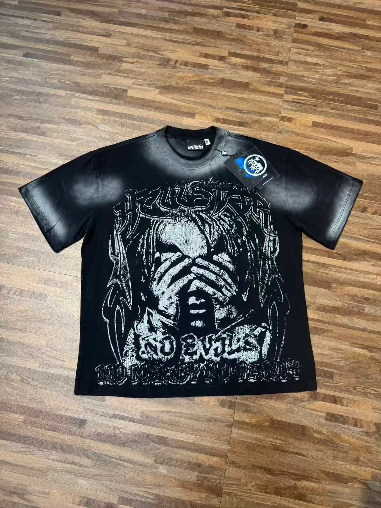 Hellstar No Evil Graphic Print Black T-Shirt 2