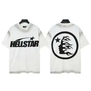 Hellstar Oversized Bleached Graphic Print T-Shirt