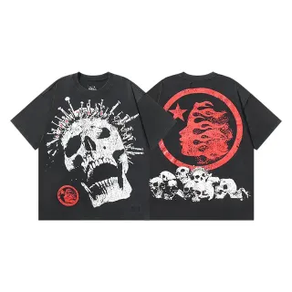 Hellstar Oversized Skull Print Black T-Shirt