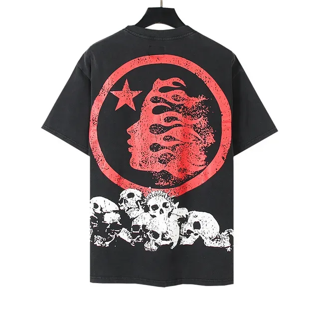 Hellstar Oversized Skull Print Black T-Shirt 4